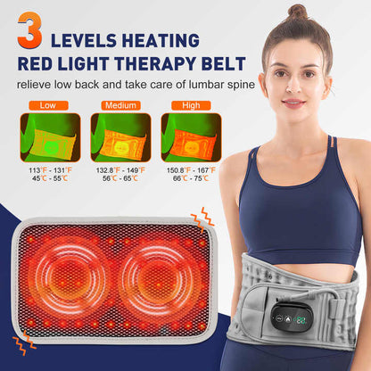 Back Decompression Belt With Red Light Therapy